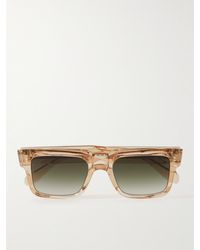Cutler and Gross - Sand Crystal D-frame Acetate Sunglasses - Lyst