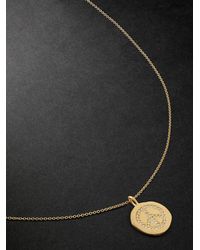 Ileana Makri - Peaceful Gold Diamond Pendant Necklace - Lyst