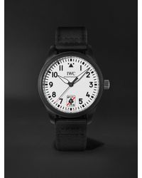 IWC Schaffhausen - Pilot's Watch Top Gun Black Aces Automatic 41mm Ceramic And Canvas Watch - Lyst