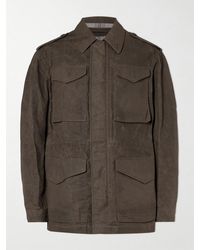 James Purdey & Sons - Leather-Trimmed Cotton Field Jacket - Lyst