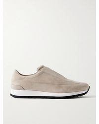 John Lobb - Lift Suede Slip-On Sneakers - Lyst