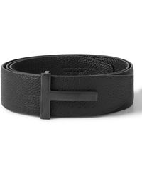 Tom Ford - 4cm Full-grain Leather Belt - Lyst