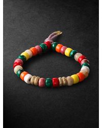 Carolina Bucci - Fire Forte Beads Multi-stone And Cord Bracelet - Lyst