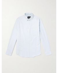 Portuguese Flannel - Button-Down Brushed-Cotton Oxford Shirt - Lyst