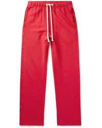 Les Tien - Straight-leg Garment-dyed Cotton-jersey Sweatpants - Lyst