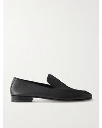 Manolo Blahnik - Truro Full-grain Leather Loafers - Lyst
