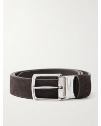MR P. - 3.5Cm Reversbile Suede And Full-Grain Leather Belt - Lyst
