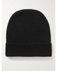Anderson & Sheppard - Ribbed Cashmere Beanie - Lyst