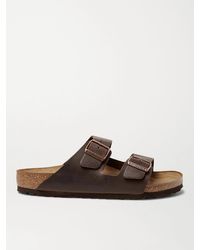 Birkenstock - Arizona Oiled-leather Sandals - Lyst