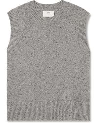Ami Paris - Virgin Wool-blend Sweater Vest - Lyst
