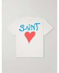SAINT Mxxxxxx - Logo-Print Cotton-Jersey T-Shirt - Lyst