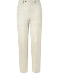 Rubinacci - Luca Tapered Herringbone Linen Suit Trousers - Lyst