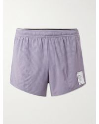 Satisfy - 2.5&Quot; Straight-Leg Logo-Appliqu&Eacute;D Space‑O&Trade;Jersey Shorts - Lyst