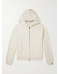 CHERRY LA - Distressed Cotton-Fleece Zip-Up Hoodies - Lyst