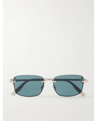 Dior - Cd Diamond S11u Square-frame Silver-tone Sunglasses - Lyst