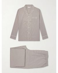 Derek Rose - Ledbury 96 Printed Cotton-Poplin Pyjama Set - Lyst