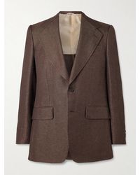 Husbands - Wool And Linen-Blend Twill Suit Jacket - Lyst