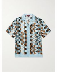Gucci - Disco Camp-Collar Printed Silk-Twill Shirt - Lyst