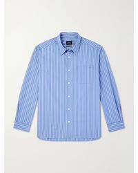 A.P.C. - Malo Striped Cotton-poplin Shirt - Lyst
