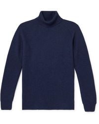 John Smedley - Auckland Recycled-Cashmere And Wool-Blend Rollneck Sweater - Lyst