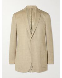 MR P. - Wool, Silk And Linen-Blend Suit Jacket - Lyst