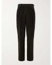 James Purdey & Sons - Straight-Leg Cotton-Corduroy Trousers - Lyst