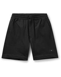 Y-3 - Straight-leg Organic Cotton-jersey Drawstring Shorts - Lyst