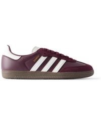 adidas Originals - Samba Og Nubuck-trimmed Leather Sneakers - Lyst