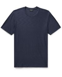 Brioni - Cotton And Silk-blend T-shirt - Lyst