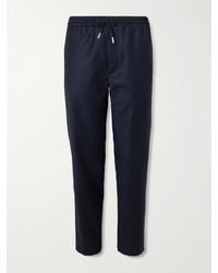 MR P. - James Slim-Fit Wool-Flannel Drawstring Suit Trousers - Lyst
