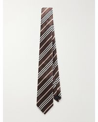 Saint Laurent - Rayures 7cm Silk Tie - Lyst