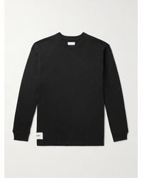 WTAPS - Sign Logo-Appliquéd Cotton-Jersey T-Shirt - Lyst
