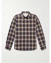 Officine Generale - Benoit Checked Cotton-Flannel Shirt - Lyst