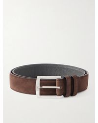 Kiton - 3.5Cm Suede Belt - Lyst