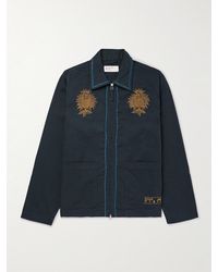 Universal Works - Embroidered Cotton-Twill Jacket - Lyst