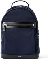 Tom Ford - Leather-Trimmed Nylon Backpack - Lyst
