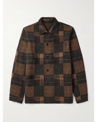 Sid Mashburn - Checked Wool-flannel Overshirt - Lyst