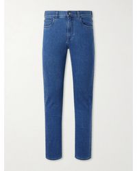 Canali - Straight-Leg Cotton And Cashmere-Blend Jeans - Lyst