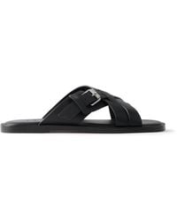 Christian Louboutin - Emircross Leather Sandals - Lyst