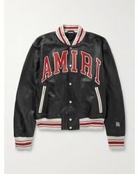 Amiri - Leather Bomber Jacket - Lyst