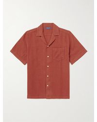 Frescobol Carioca - Angelo Camp-collar Linen Shirt - Lyst