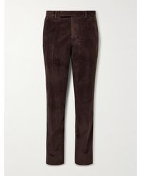 Paul Smith - Gents Slim-fit Straight-leg Cotton-corduroy Suit Trousers - Lyst