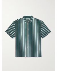 A Kind Of Guise - Elio Striped Textured-cotton Shirt - Lyst