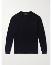 Beams Plus - Thermal Waffle-knit Cotton T-shirt - Lyst