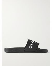 Givenchy - Slide in gomma con logo goffrato - Lyst