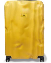Crash Baggage Stripe Large Polycarbonate Suitcase - Yellow