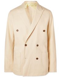 NN07 - Jordin 1454 Double-Breasted Linen Suit Jacket - Lyst
