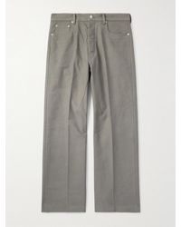 Rick Owens - Geth weit geschnittene Hose aus gebürstetem Biobaumwoll-Twill - Lyst