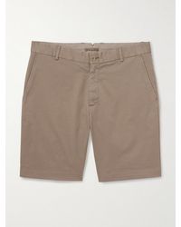 Sunspel - Straight-leg Garment-dyed Cotton-blend Twill Chino Shorts - Lyst