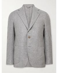 De Petrillo - Slim-fit Virgin Wool And Cashmere-blend Blazer - Lyst